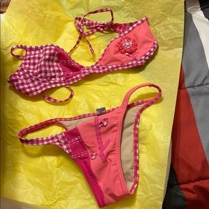 ROSA CHA (XS) UNIQUE vintage pink bikini